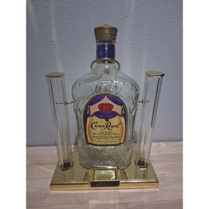 Crown Royal Whiskey Bottle 1.75L/ Display Stand Tilt Pourer